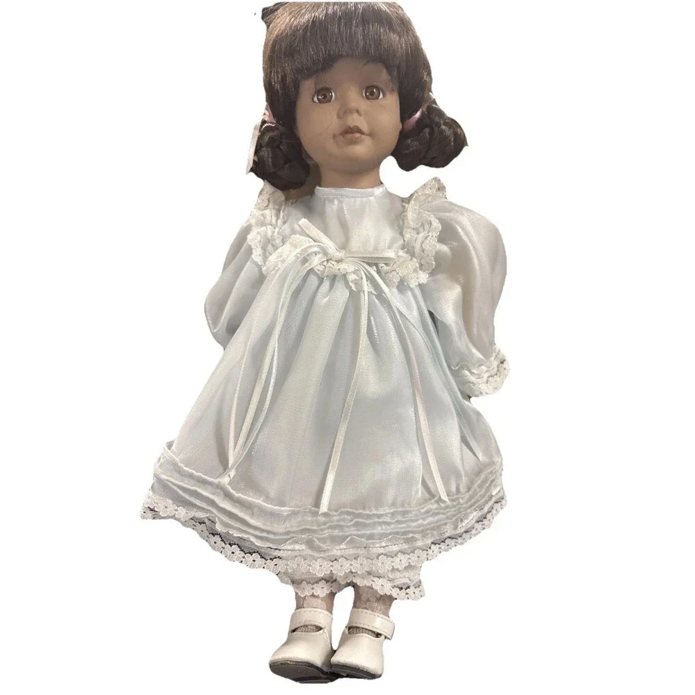 Vintage Porcelain Doll – Antique Style Collectible Figurine – Display Doll